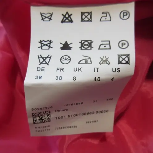 Hugo Boss NWT BOSS Dinaro Sheath in Pink Peplum Stretch Wool Dress 4