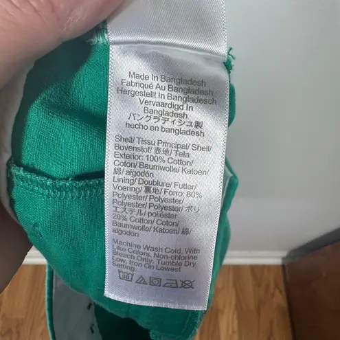 J.CREW Shorts Women 2 Green 100% Cotton Spring Summer Preppy Minimal Casual