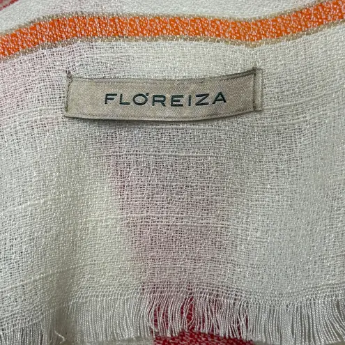 Floreiza Fringed Striped Wrap Rectangular Scarf Boho Cozy Fall Artsy Gypsy Style
