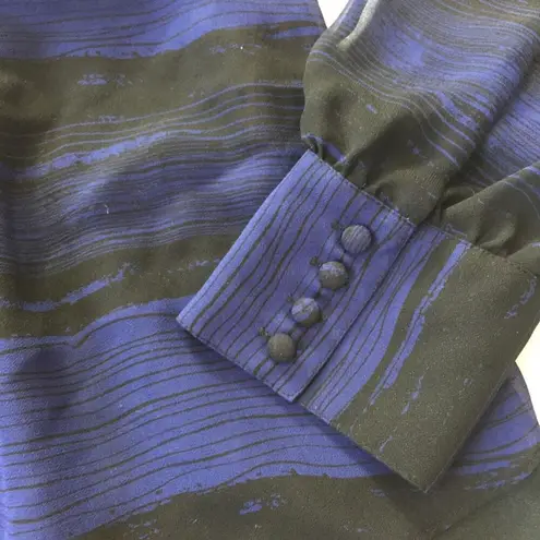 Catherine Malandrino Pleated Button Blouse Top sz M