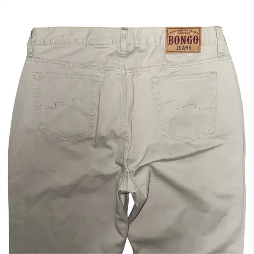 Bongo Vintage Y2K  1982 Flare Jeans Cream Tan High Rise Bootcut Sz 11 (31x32)