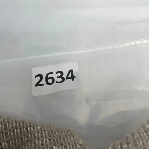 Simply Noelle Women S/M Tan Sequined Casual 3/4 Sleeve Top NWT