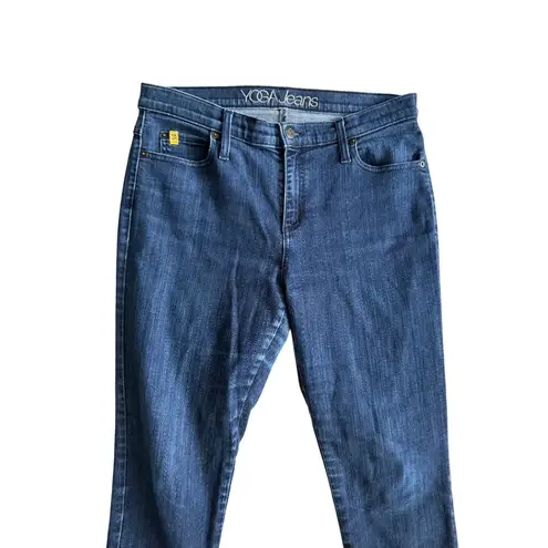 YOGA JEANS Women’s Dark Wash Stretch Skinny Jeans Size 30 Blue
