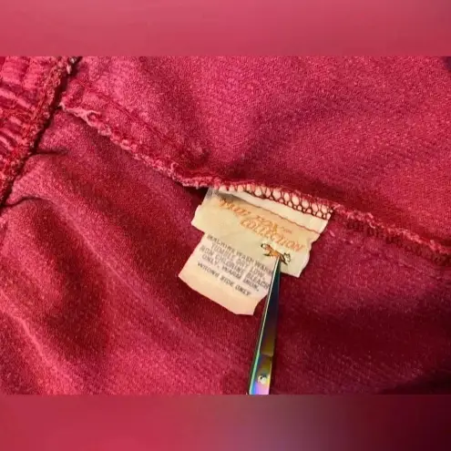 VTG Fox Collection Magenta Pink Elastic Waist High Rise Corduroy Pants Size 16