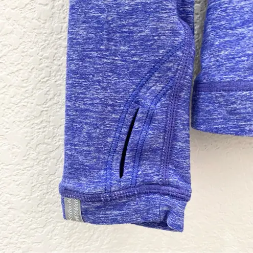 Lululemon  Run:Dash Static Long Sleeve Wish Blue Ruffled Back Workout Top Size 6