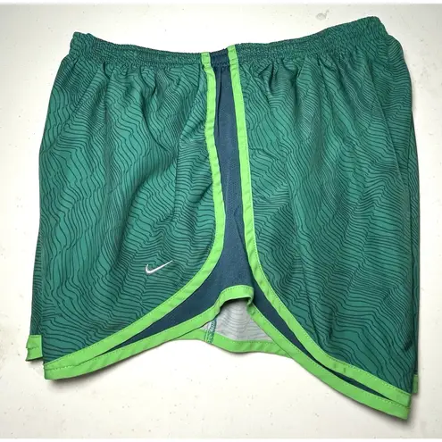 Nike  Womens Dri-Fit Tempo Running Shorts Green 799766 Size Extra Large XL Gym