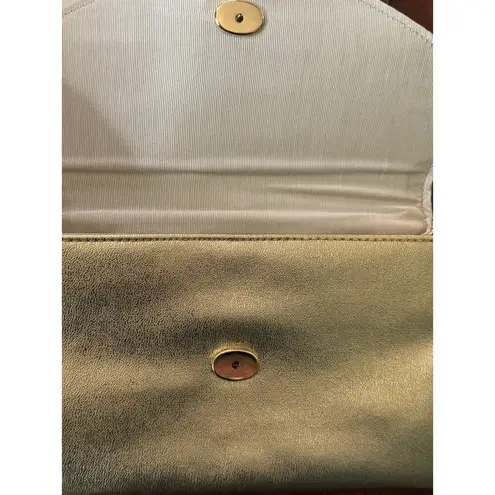 VTG Polished Gold Evening Bag Pleated Clutch Party Purse 1978 Avon READ NOTE