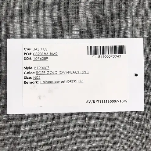 Jasmine B2 Rose Gold Dress