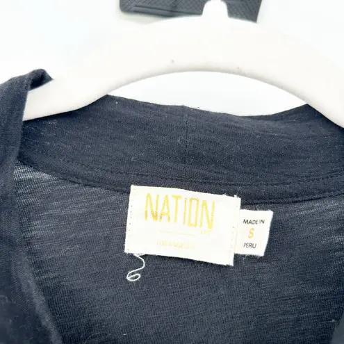 Nation Ltd Womens Elevated Basic Via Tie Front Flowy Pima Cotton Tank Top Size S