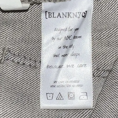 BLANKNYC WOMEN GRAY ACID WASH JEANS WITH BLACK RHINESTONES STYLE 27Q