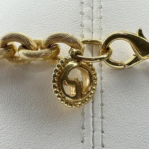 St. John Gold Chain Necklace 46" Palm Beach New York Text Links Statement ✨