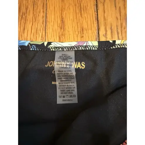 Johnny Was Black Metalli Mix String Bikini Bottom CSW2624-A New XL Bottom Only