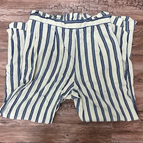 Topshop pants  cropped paperbag waist tailored Size 2