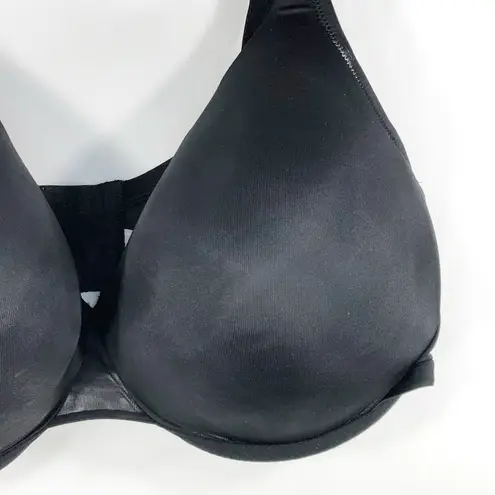 Cacique 44G Bra Black Satin Full Coverage Stretch Plus Size Lane Bryant 101 - Image 5