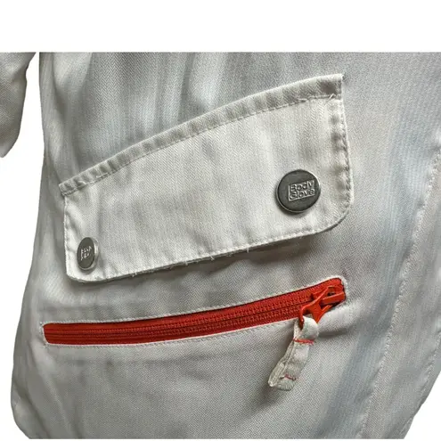 Body Glove Vintage Waterproof Cream & Orange Ski Jacket Size M Outdoors Skiing