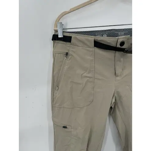 Mountain Hardwear  Pant Women 4/30 Beige Khaki Straight Leg Gorpcore Outdoor Hike