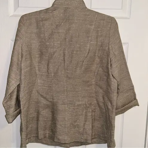 Eileen Fisher  Linen & Silk Blend Jacket PM