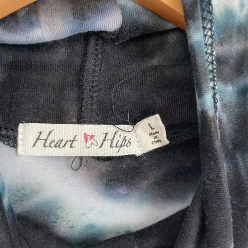 Heart & Hips | Tie Dye Ruched Side Turtleneck Dress sz Large