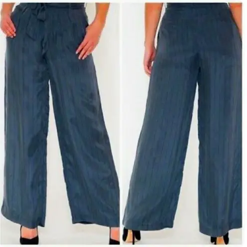 Rails Jenna Belted Wide Leg Pants Charcoal