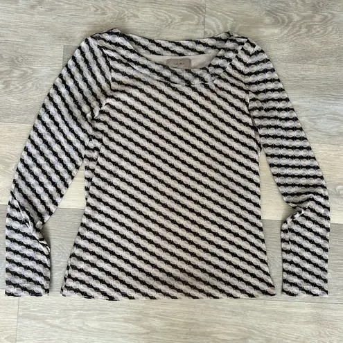 i.e. Y2K Mesh Long Sleeve Top Black