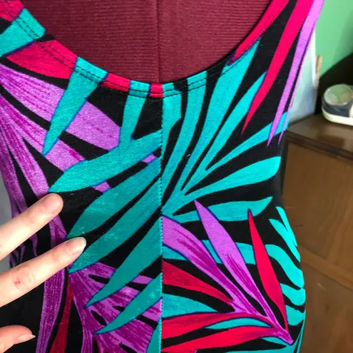 Vintage Danskin long sleeve purple leotard Size 12