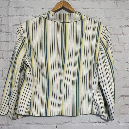 Anne Klein Vintage  striped button blazer