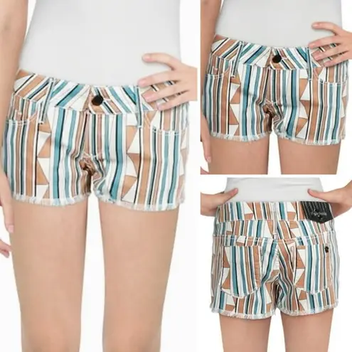 Black Orchid NWT! Womens Cut Off Striped Shorts 15” Waist