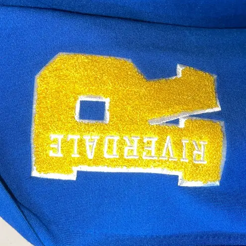 Riverdale blue yellow varsity cheerleading jacket sweatshirt hoodie XL NWT