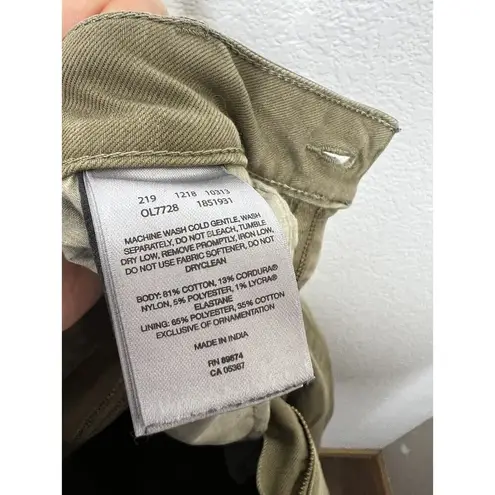 Mountain Hardwear Mountain Hardware Womens Twill Ankle Pants Size 14 Olive Straight Leg Jean