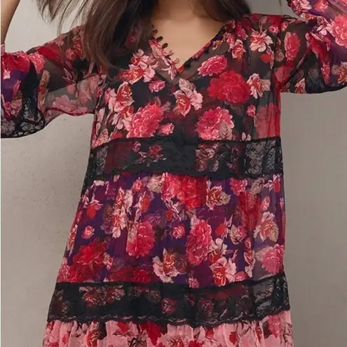 Johnny Was ’ Natasha silk two piece mini dress NWT