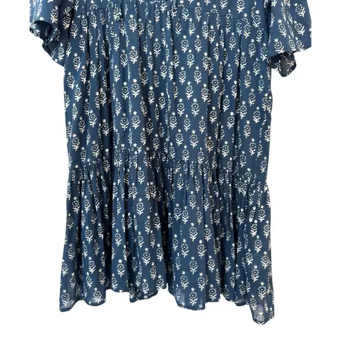 India Collection Emerson Fry XS/S Island Dress 2 Marguerite Blue Organic Cotton