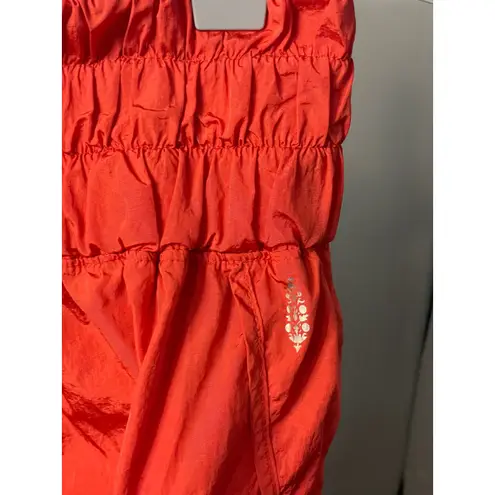 FP Movement Free People Women's The Way Home Shorts Red Athletic Gym Size L