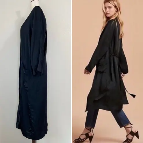 •Wilfred• Women’s Pilier Kimono Duster Black