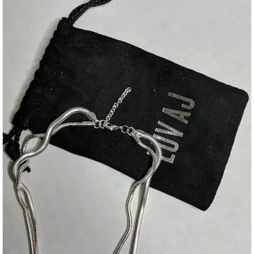 Luv AJ Cascading Snake Chain Necklace