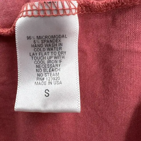 LA Made Elba Dress in Sunblush Sleeveless Tulip Hem Small New