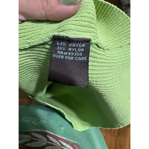 Camille La Vie Green Ruffle Trim Sleeveless Top – Size M