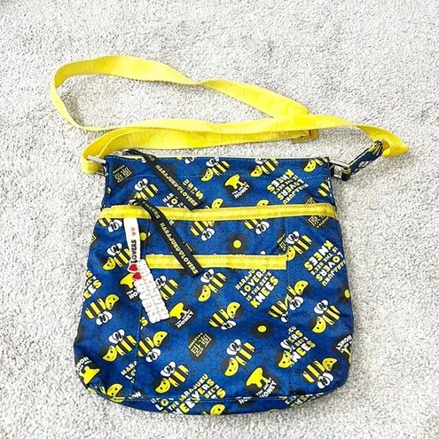 Harajuku Lovers  Blue and Yellow Bumblebee Shoulder Bag Y2K Gwen Stefani