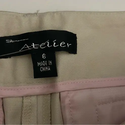 Atelier Cream Wide Leg Pants Size 6