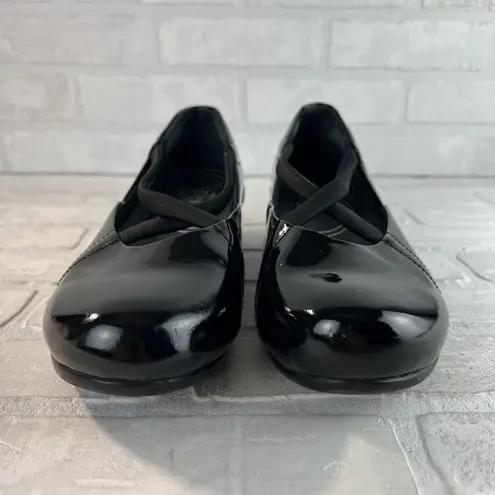Dansko Shoes Womens 42 Black Patent Leather Ballet Flats Comfort Strappy 11.5 12
