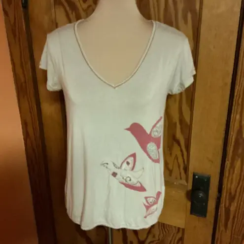 Salt of the earth birds n peace sign unique t shirt Size L