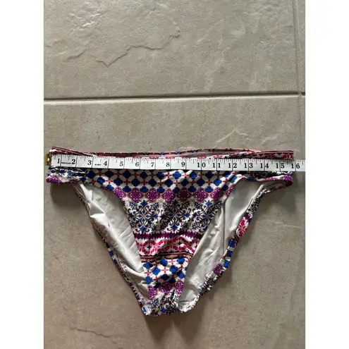 La Blanca Swim Botton Womens 12 Pink Purple Bikini Tropical Resort Beach Coastal