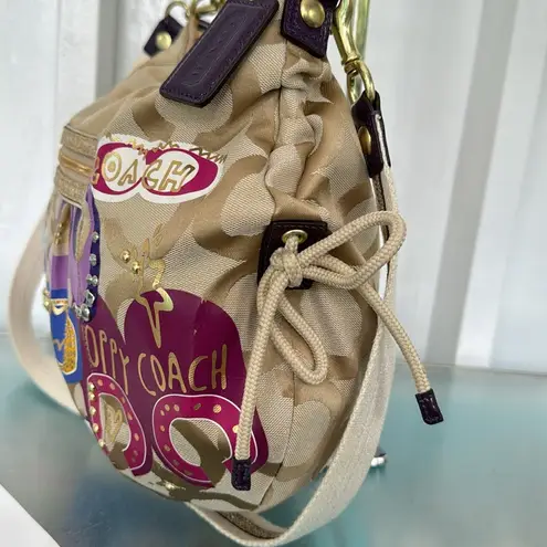 Coach  Vintage Jazzy Poppy Glamour Signature Crossbody Hobo