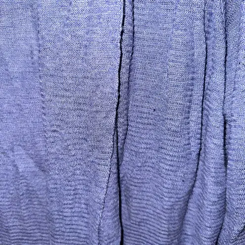 Cyrus BLUE RIBBED SOFT STRETCH STRETCH VERSATILE CARDIGAN LARGE