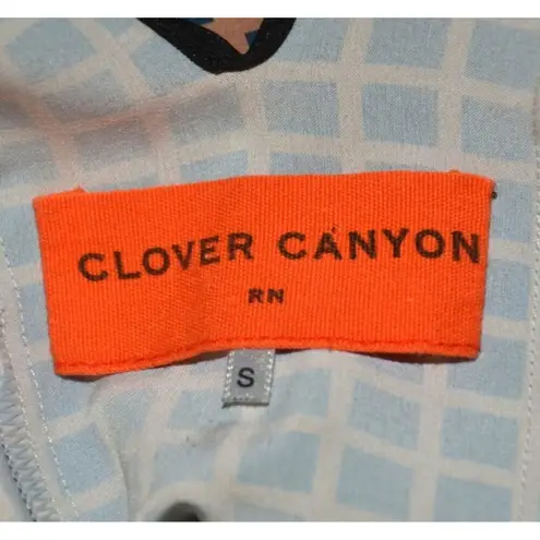 Clover Canyon Top Women's S Chiffon Multicolor Mixed Print Blouse Sleeveless