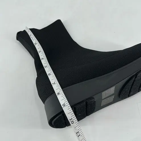 Journee Collection NWOT Women's Ebby Stretch Knit Sock Boots Black Size 10