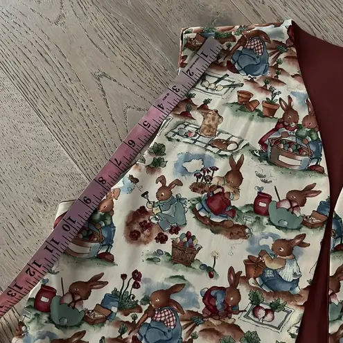 Vintage Bunny Garden Print Vest M