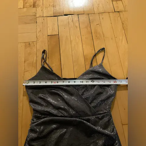 Ramy Brook Silver Metallic Madilyn Mini Dress