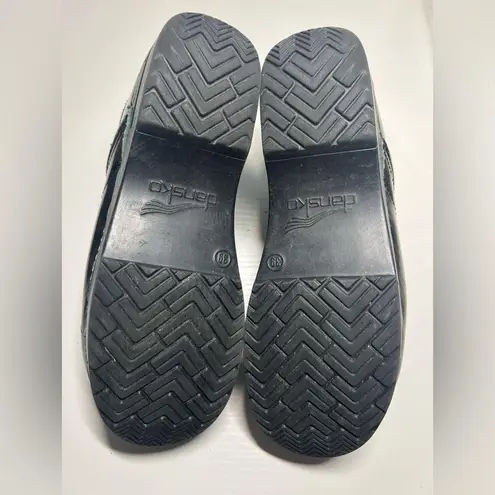 Dansko Black and Green Mules with Classic Design