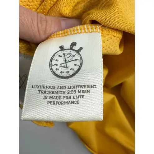 Tracksmith Womens Singlet Strata Yellow Navy Size Large