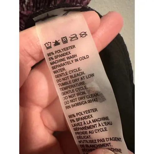 Allison Daley Women's Large Crew Neck Sleeveless Formal Purple Blouse